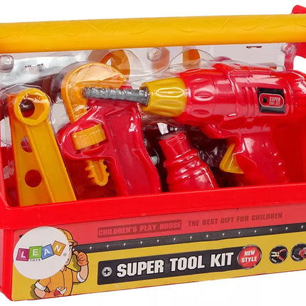 Įrankių dėžė plaktukas replės raudonos