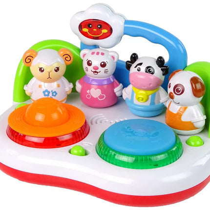 Muzikinis DJ žaidimas su gyvūnėliais, šviesomis ir garsais