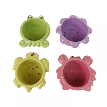 Jūros gyvūnų krioklio vonios žaislų rinkinys