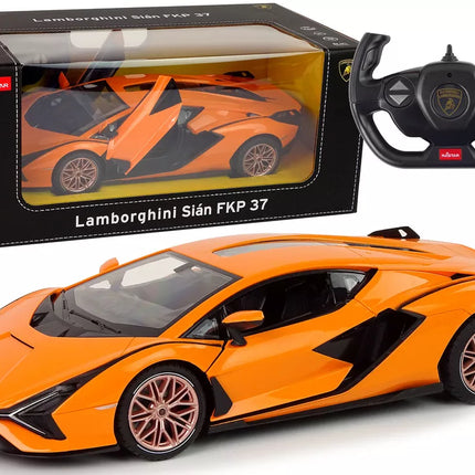 Automobilis R/C Lamborghini Sian FKP 37 Rastar 1:14 Pilot Orange