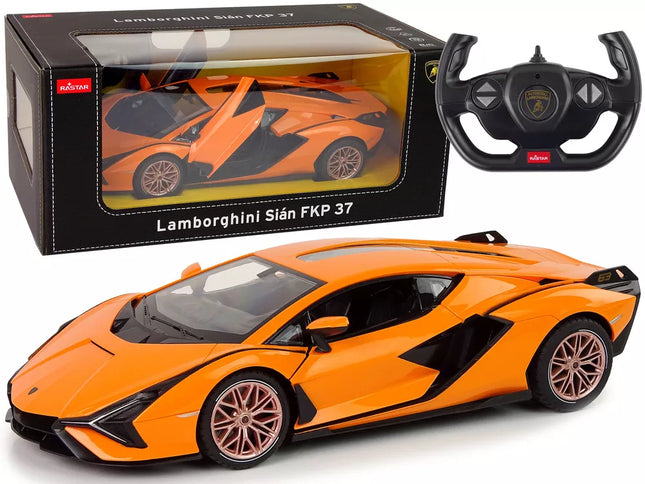 Automobilis R/C Lamborghini Sian FKP 37 Rastar 1:14 Pilot Orange