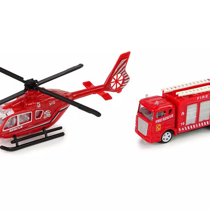 Gaisrinės brigados sraigtasparnio traukimo rinkinys, raudonas