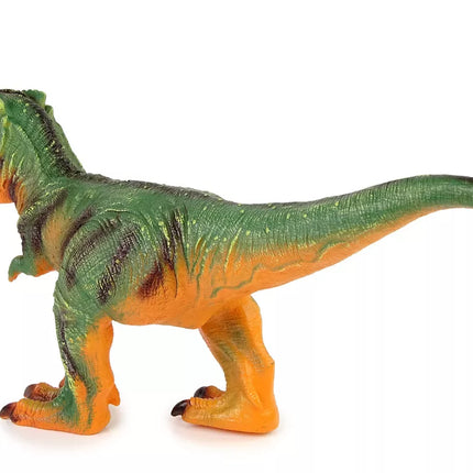 Didelis dinozauro figurelė Tyrannosaurus Rex žalias ir oranžinis garsas 60 cm ilgio