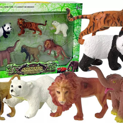 6 laukinių gyvūnų figūrėlių rinkinys – Pasaulio gyvūnai