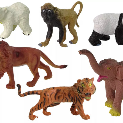 6 laukinių gyvūnų figūrėlių rinkinys – Pasaulio gyvūnai