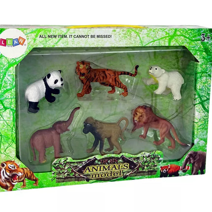 6 laukinių gyvūnų figūrėlių rinkinys – Pasaulio gyvūnai