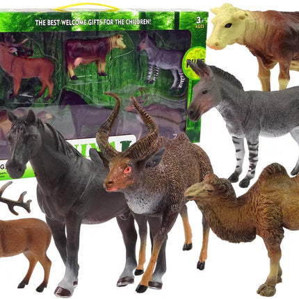 Naminiai gyvūnai, elnias ir karvė