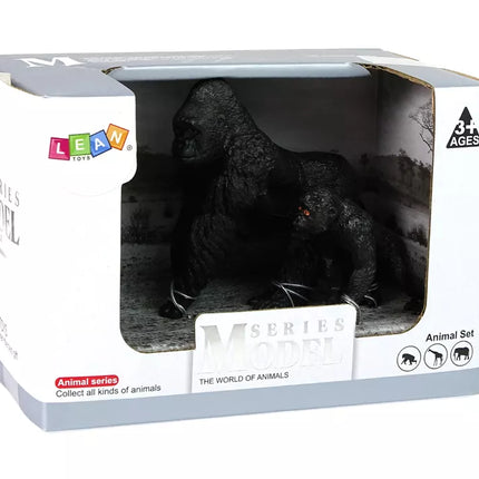 Gorilų figūrėlių rinkinys, 2 vnt. Serija „Pasaulio gyvūnai“