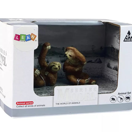 2 figūrėlių rinkinys Tinginys su jaunikliu Gyvūnai iš viso pasaulio
