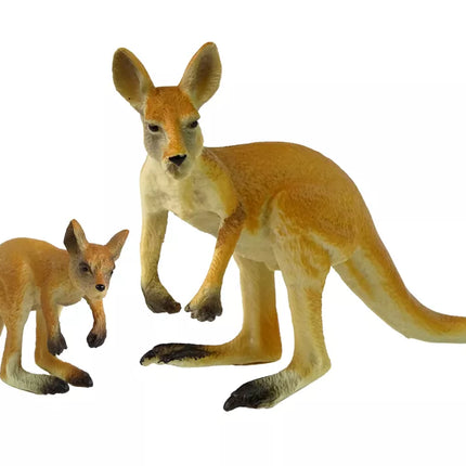 Kengūrų su jaunikliais figūrėlių rinkinys (2 vnt.) – serija „Pasaulio gyvūnai“