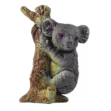 Koalos ant medžio figūrėlė zoologijos sodo gyvūnai