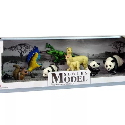 Figūrėlių gyvūnų rinkinys Papūga Panda