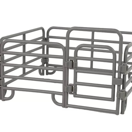 2 žirgų figūrėlių rinkinys Knabstrupper veislės kumelė su kumeliuku ir aptvaru