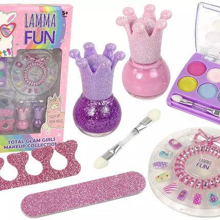 Makiažo rinkinys "Laimingas Lama" Viskas, ko reikia mažai damai LAMMA FUN