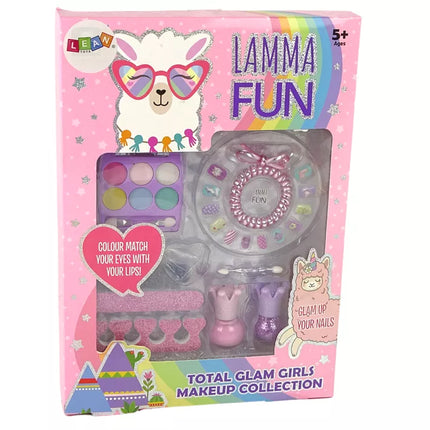 Makiažo rinkinys "Laimingas Lama" Viskas, ko reikia mažai damai LAMMA FUN