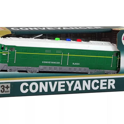 Traukinys 1:32 Drive Green su garsais ir šviesomis