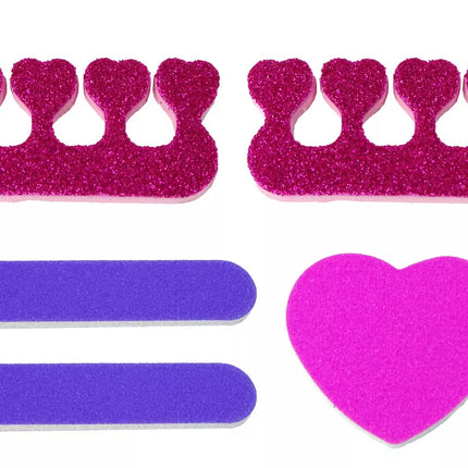 Didelis nagų dailės rinkinys, nagų lakai, lipdukai, skirtukai