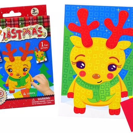 „Pasidaryk pats“ spalvoto mozaikinio Kalėdų elnio rinkinys