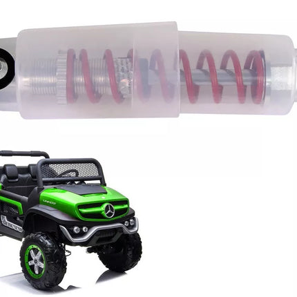 Amortizatorius akumuliatoriniam automobiliui UNIMOG