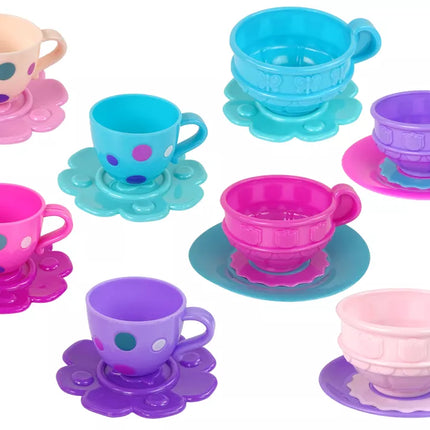 Arbatos rinkinys Puodeliai Lėkštės Stalo įrankiai Dubenys Violetinė