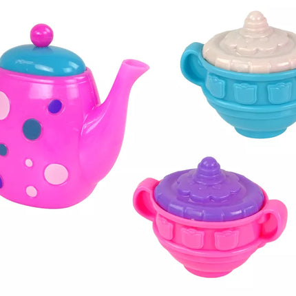 Arbatos rinkinys Puodeliai Lėkštės Stalo įrankiai Dubenys Violetinė