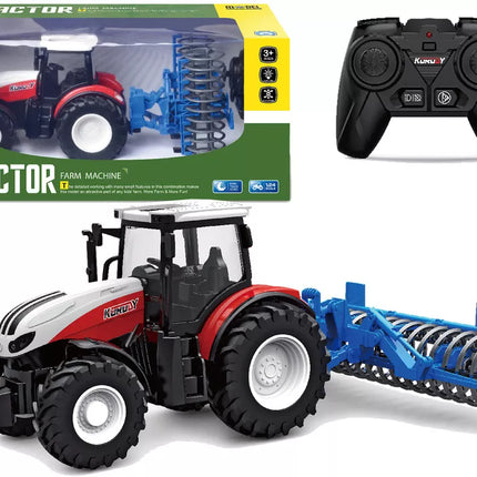 Nuotoliniu būdu valdomas traktoriaus volas 2.4G guminiai ratai