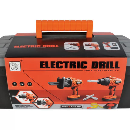 „Pasidaryk pats“ rinkinio įrankių dėžė, akumuliatorinis gręžtuvas