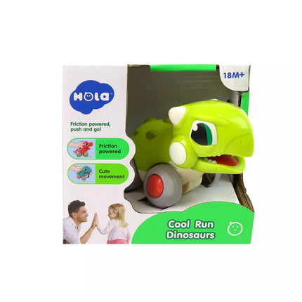 Dinozauras ant ratų, žalia figūrėlė