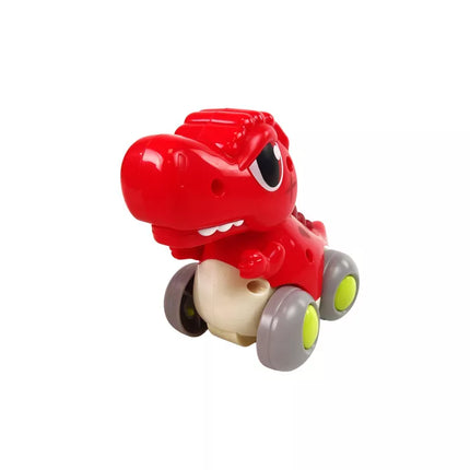 Dinozauras ant ratų T-Rex raudona figūrėlė