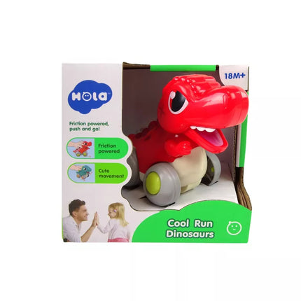 Dinozauras ant ratų T-Rex raudona figūrėlė