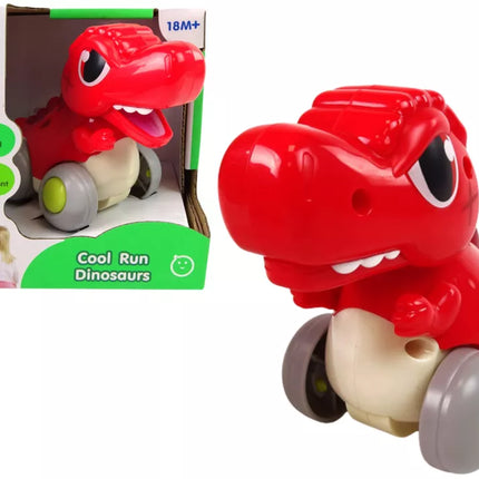 Dinozauras ant ratų T-Rex raudona figūrėlė
