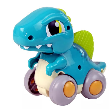 Dinozauras ant ratų, mėlyna figūrėlė