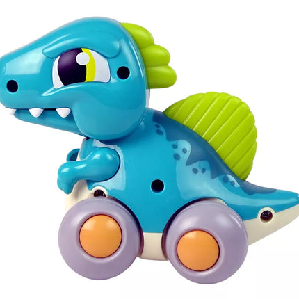 Dinozauras ant ratų, mėlyna figūrėlė