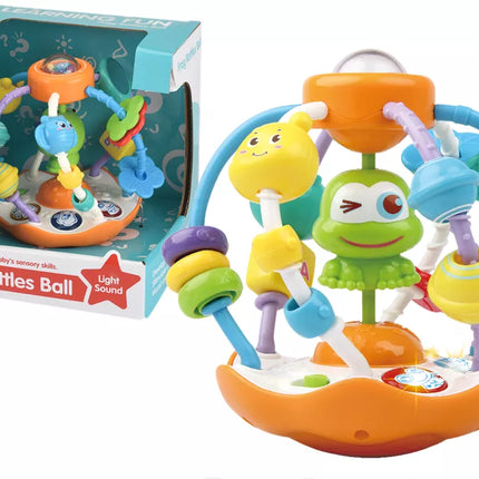 Interaktyvus varlės kamuoliuko žaislas su šviesomis ir muzika