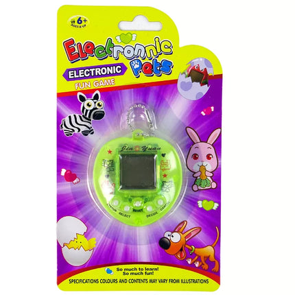 Elektroninis Tamagotchi geltonas žaidimas su gyvūnu