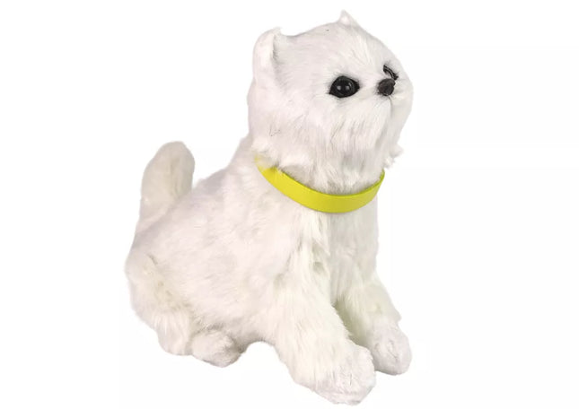 Interaktyvus pliušinis kačiukas. Švelnus kailis. Paglostykite galvą ir sužinokite jo funkcijas.