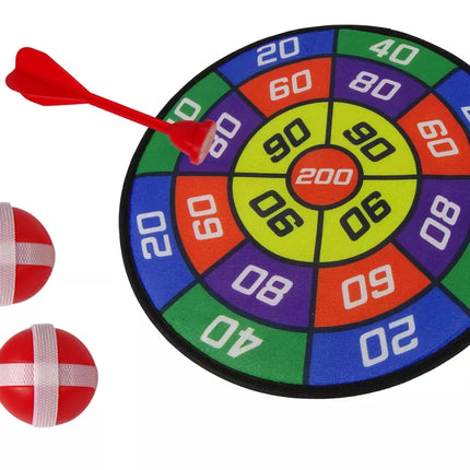 Smiginio žaidimas su skydu + Smigiai ir Velcro kamuoliukai