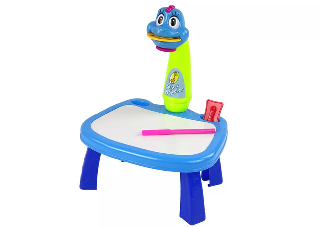 Projektorius, skirtas mokytis piešti. Dinozaurų projektoriaus stalas
