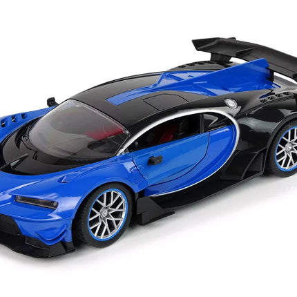 Nuotoliniu būdu valdomas sportinis automobilis LED priekiniai žibintai + R/C nuotolinio valdymo pultas