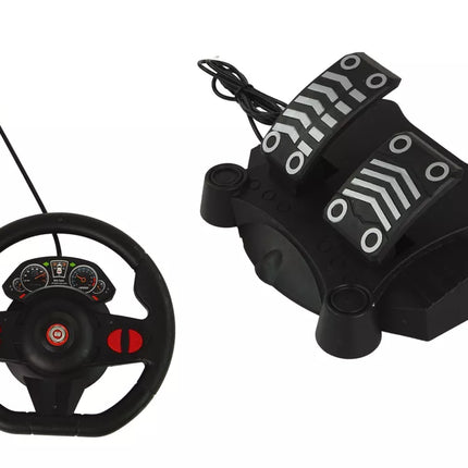 Super greitas nuotoliniu būdu valdomas automobilis + R/C nuotolinio valdymo pultas su akceleratoriaus ir stabdžių pedalais