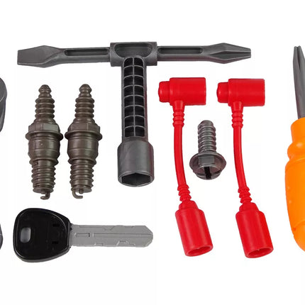 Automobilio variklis mažajam mechanikui. Surink pats. Šviesos ir garsai.