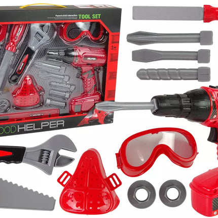 ""Pasidaryk pats" rinkinys Atsuktuvas Kaukė Pjūklas Akiniai"