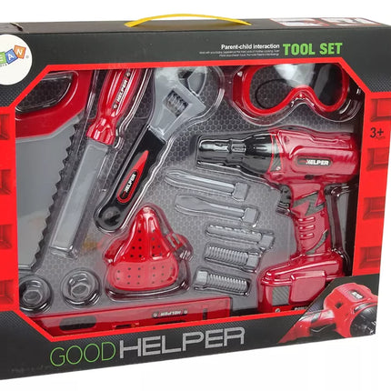 ""Pasidaryk pats" rinkinys Atsuktuvas Kaukė Pjūklas Akiniai"