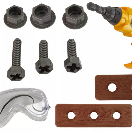 Didelis „pasidaryk pats“ įrankių rinkinys + akumuliatorinis gręžtuvas, skirtas meistrui