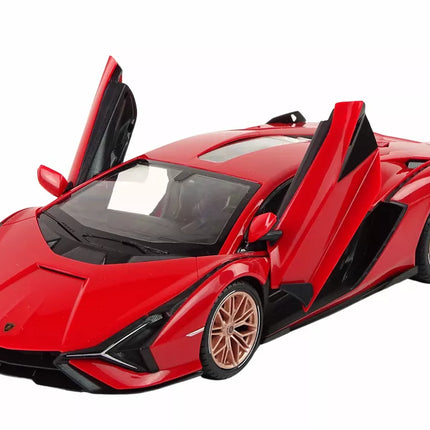 Automobilis R/C Lamborghini Sian FKP 37 Rastar 1:14 raudonas su nuotolinio valdymo pulteliu