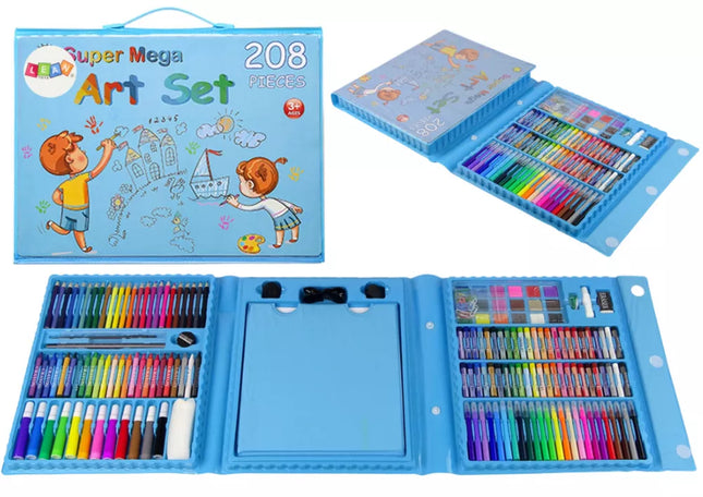 DAŽYMO RINKINYS XXL LAGAMINE, 208 ELEMENTAI