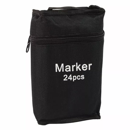 24 vnt. dvipusių alkoholio markerių rinkinys