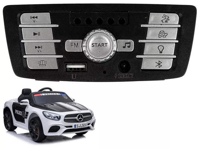Muzikinis skydelis automobiliui Akumuliatorius Mercedes SL500 policija