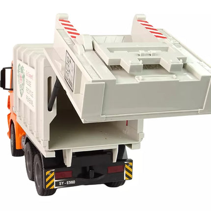 RC šiukšliavežis Mercedes-Benz Antos oranžinis