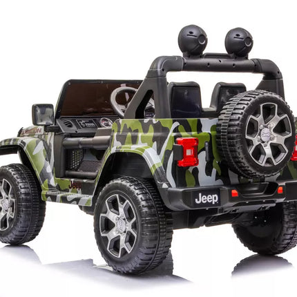 Elektromobilis Jeep Wrangler Rubicon DK-JWR555, kamufliažinis